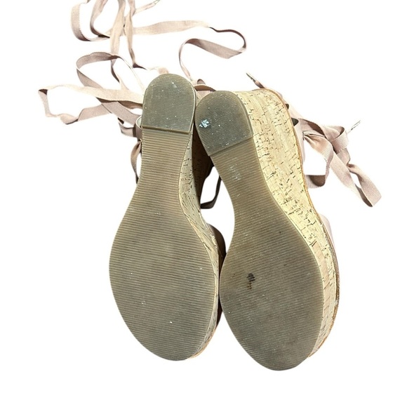 Chic TOPSHOP Tan Leather Sandals - Picture 4 of 5